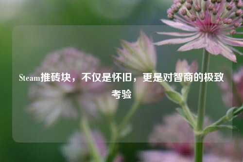 Steam推砖块，不仅是怀旧，更是对智商的极致考验