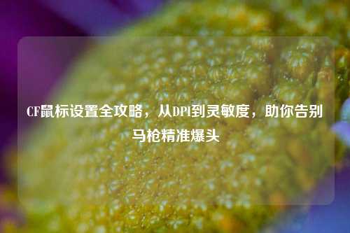 CF鼠标设置全攻略，从DPI到灵敏度，助你告别马枪精准爆头