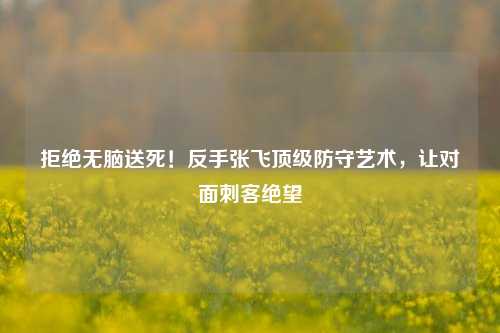 拒绝无脑送死！反手张飞顶级防守艺术，让对面刺客绝望