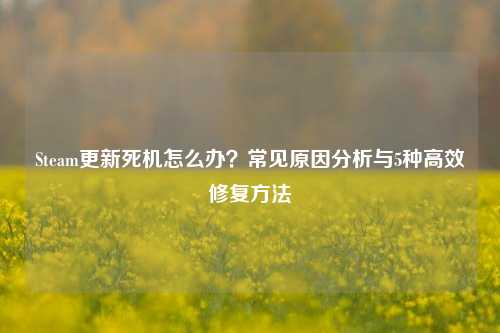 Steam更新死机怎么办？常见原因分析与5种高效修复方法