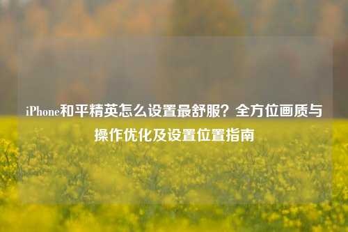 iPhone和平精英怎么设置最舒服？全方位画质与操作优化及设置位置指南