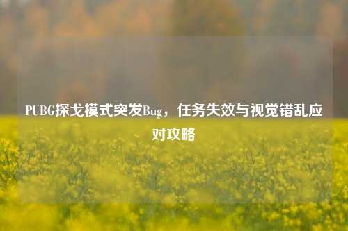 PUBG探戈模式突发Bug，任务失效与视觉错乱应对攻略