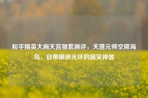 和平精英大闹天宫猪套测评，天蓬元帅空降海岛，自带嘲讽光环的搞笑神器