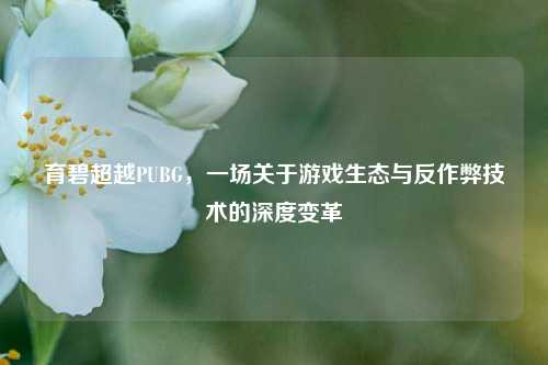 育碧超越PUBG，一场关于游戏生态与反作弊技术的深度变革