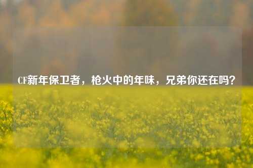 CF新年保卫者，枪火中的年味，兄弟你还在吗？