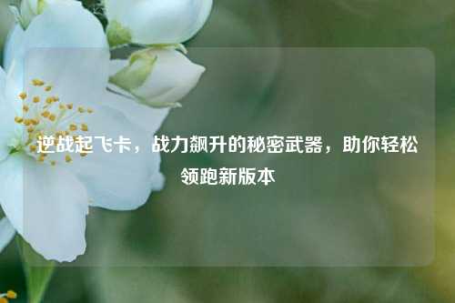 逆战起飞卡，战力飙升的秘密武器，助你轻松领跑新版本