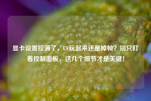 显卡设置拉满了，CF玩起来还是掉帧？别只盯着控制面板，这几个细节才是关键！