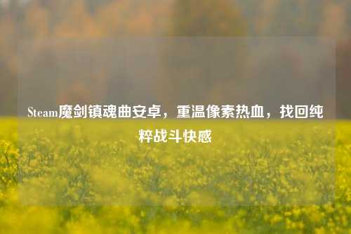 Steam魔剑镇魂曲安卓，重温像素热血，找回纯粹战斗快感